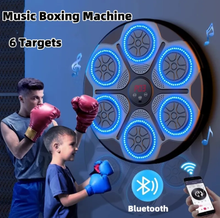 Music Boxing Machine – Bluetooth Wall Pad with RGB Light