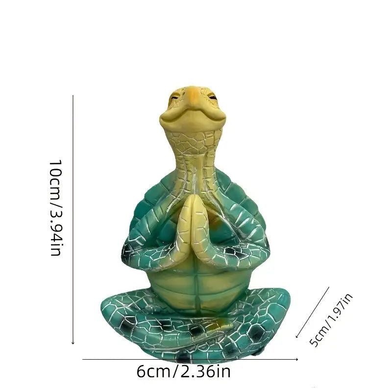 Yoga Turtle Meditation Statue for Home Garden Decor