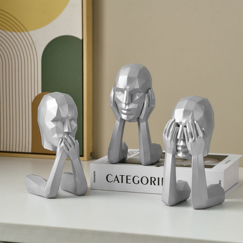 Abstract Art Figure Decoration for Modern Home Office