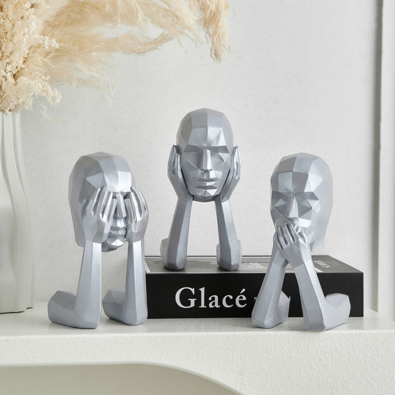 Abstract Art Figure Decoration for Modern Home Office