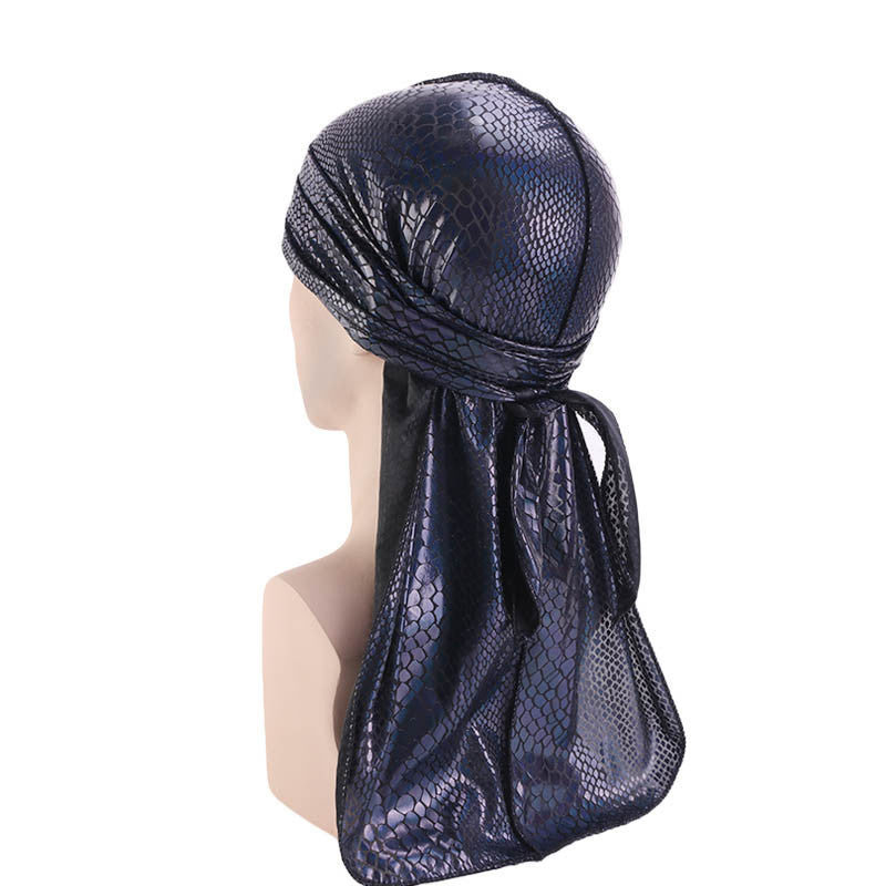 Crocodile Pattern Long Tail Pirate Hat with Cloak